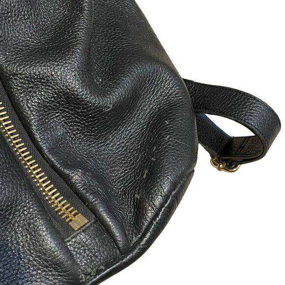 Aimee Kestenberg Tamitha Backpack Black Soft Pebbled Leather Adj Shoulder Strap. - Picture 3 of 15